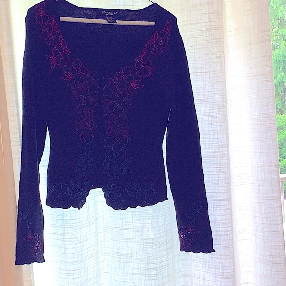 Betsy Johnson cotton/cashmere sweater.